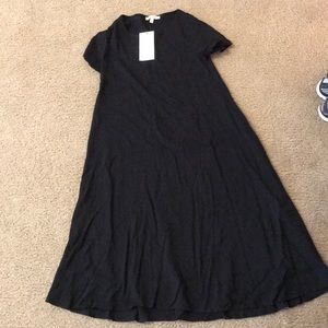 Black shirt dress